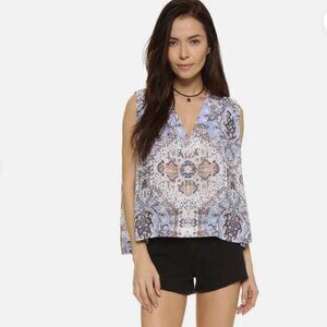 Free people v neck blouse sleeveless size Medium